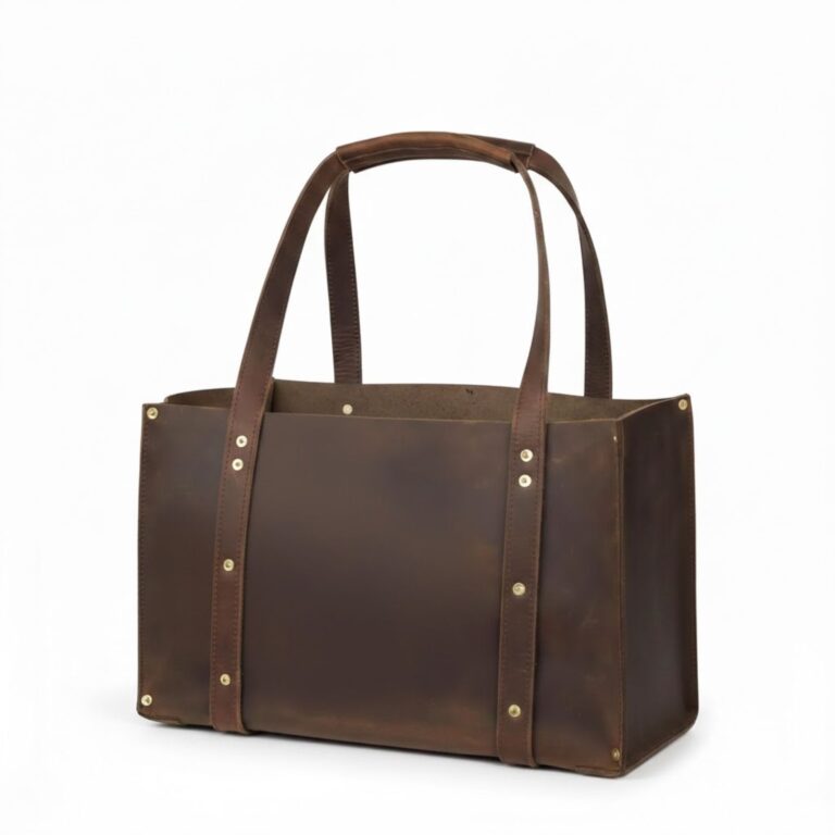 custom leather tool tote