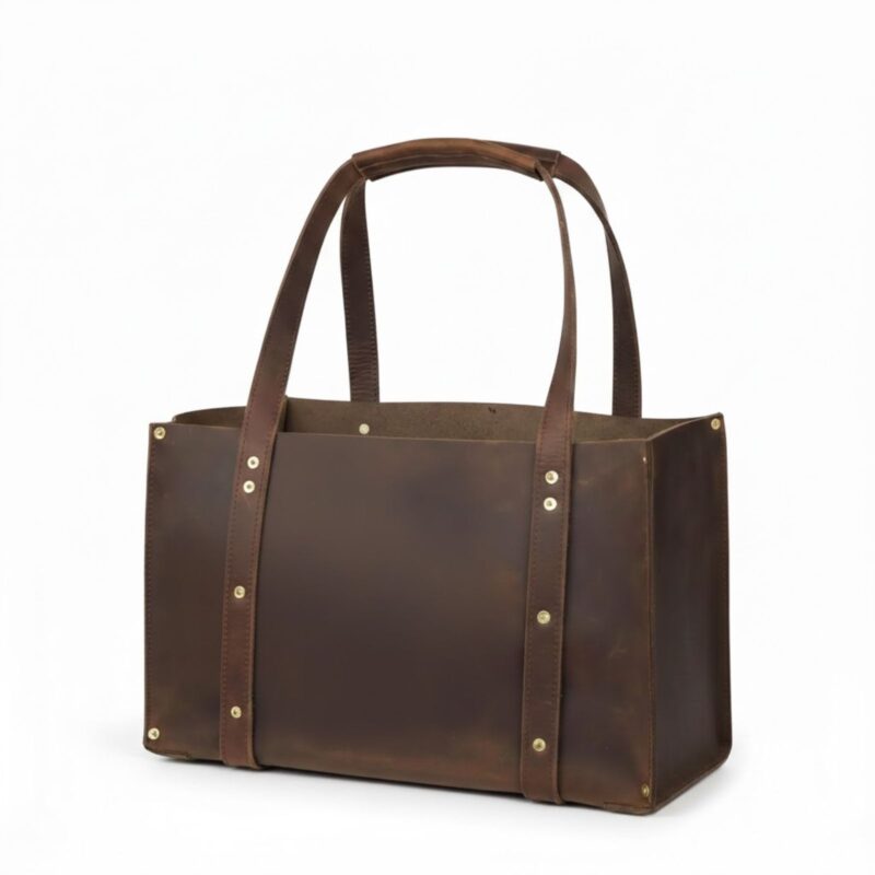 custom leather tool tote